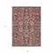 Homeroots 8' X 10' Red Beige And Charcoal Oriental Washable Indoor Outdoor Area Rug 582131 - alternate 8