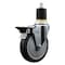 Service Caster 5'' Thermoplastic Rubber Swivel 1-7/8'' Expanding Stem Caster with Brake SCC-EX20S514-TPRB-PLB-178 - alternate 1
