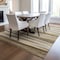 Homeroots 3' X 5' Brown Beige And Gray Striped Washable Indoor Outdoor Area Rug 597313 - alternate 8