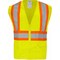 Ironwear Polyester Safety Vest Class 2  w/ Zipper & 2in Reflective Tape, Lime/7X-Large 1287-LZ-9B-7XLG - alternate 1