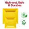 Smarty Had A Party 9.5" Yellow Square Plastic Dinner Plates (120 Plates), 120PK 6809-CASE - alternate 8