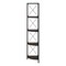 Homeroots 59" Espresso Metal Four Tier Corner Bookcase 489790 - alternate 9