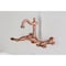 Kingston Brass Two-Handle Wall Mount Bridge Kitchen Faucet, Antique Copper KS244ALAC - alternate 6