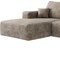 Homeroots 107" Camel Corduroy Modular Compression Foam Sofa With Ottoman And Toss Pillows 712981 - alternate 4