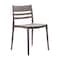 Flash Furniture Bridgeport Indoor-Outdoor Stacking Patio Chair w/Slatted Backrest, All-Weather Resin Chair in Gray DHF-317-APP-GRY-GG - alternate 1