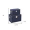Homeroots Set of Two Blue Solid Wood Box With Lid, 2PK 489399 - alternate 7
