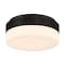 Euf Purgos, Flush Mount, 12", Matte Black, Opal Glass 49913-029 - alternate 6