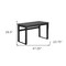 Homeroots Adjustable Gray and Black Wood and Metal Sled Computer Desk 490015 - alternate 10