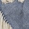 Homeroots 50" X 60" Navy and Ivory Woven Cotton Polka Dots Throw Blanket with Tassels 518779 - alternate 5
