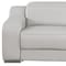 Homeroots 76in Light Gray and Silver Italian Leather Power Reclining Loveseat 633748 - alternate 9