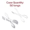 Smarty Had A Party Clear Disposable Plastic Serving Salad Scissor Tongs (50 Tongs), 50PK 2640-CASE - alternate 9