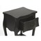 Homeroots 28" Black One Drawer Nightstand 388903 - alternate 6