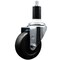 Service Caster 3.5'' SS Soft Rubber Wheel Swivel 1-3/8'' Expanding Stem Caster SCC-SSEX20S3514-SRS-138 - alternate 1