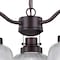 Vaxcel Roland 3 Light Oil Rubbed Bronze Industrial Mini Chandelier Clear Prism Glass Shades H0275 - alternate 9