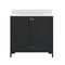 Flash Furniture Haven 36in. Vanity w/Sink, Storage Cabinet w/Gold Hardware, Bottom Drawer, Marble Countertop, Blk FS-BN-4-36-KD-BK-HDGLD-GG - alternate 8
