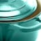 Crock-Pot Artisan 3 Quart Enameled Cast Iron Casserole with Lid in Gradient Teal 94225.02 - alternate 6
