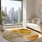 Homeroots 8' Orange Copper And Terra Cotta Round Abstract Washable Indoor Outdoor Area Rug 577723 - alternate 7