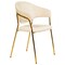 Leisuremod Bella Collection Modern Dining Chair in Off White BC21OW - alternate 1