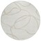 Homeroots 8' Ivory And Beige Round Abstract Washable Indoor Outdoor Area Rug 597489 - alternate 8