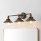 Jonathan Y July 26.5" 3-Light Industrial Farmhouse Metal Vanity Light, Rustic Dark Gray/Brass Gold JYL7428D - alternate 5