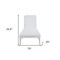 Homeroots 75" White Heavy Duty Plastic Outdoor Stacking Chaise Lounge 565262 - alternate 6