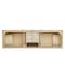 James Martin Vanities Gracyn 72 in. Double Vanity, Coastal Driftwood, w/ 3 CM Victorian Silver Quartz Top D125-V72-CSD-3VSL - alternate 6