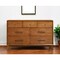 Homeroots 56" Brown Solid Wood Seven Drawer Double Dresser 524140 - alternate 1