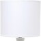 Homeroots 20" Off White Ceramic Novelty Table Lamp With Off White Drum Shade 643435 - alternate 3