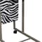 Homeroots 14" Black and White and Silver Metal Writing Desk 469106 - alternate 5
