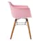 Homeroots Set Of Four Pink And Brown Heavy Duty Plastic And Wood Juvenile Side Chairs, 4PK 554663 - alternate 8