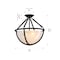 Vidalite Voyager 2-Light Matte Black Ceiling Light Fixture With Rope Detailing & Smoked Glass Shade CE1013093 - alternate 7