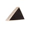Homeroots 26" X 14" Gray Wood Triangle Hanging Dimensional Sculpture 380344 - alternate 1