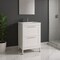 Homeroots 24" White Wood Freestanding Bathroom Vanity With White Sink And Two Drawers 627394 - alternate 4