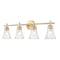 Z-Lite Belle 4-Light Vanity, 32 in W, Modern Gold 7519-4V-MGLD - alternate 1
