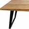 Homeroots 63" Natural And Black Solid Wood And Iron Sled Base Dining Table 488685 - alternate 5