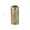 Homeroots 15" Antiqued Brass Cast Aluminum Cylindrical Tabletop Sculpture 608702 - alternate 4