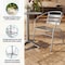 Flash Furniture Round Table Set, Aluminum, Plastic, Stainless Steel, Grey TLH-ALUM-24RD-017BCHR2-GG - alternate 11