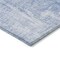 Homeroots 8' Sky Blue Denim Blue And Ivory Round Abstract Washable Indoor Outdoor Area Rug 583174 - alternate 8