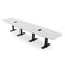 Skutchi Designs 14 Person Conference Table With Power Unit | 14' Hexagon Table | Harmony Series HAR-HEX.IR-48X168-T.BK-WA7976-EBLK - alternate 1