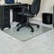 Fab Glass And Mirror Glass Office Chair Mat | 45in x53in Flat Polished Edge Heavy Duty Glass Mat for Hard Floors CM45X53RCF-CL - alternate 8