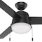 Hunter Aker 52 in. Matte Black LED Indoor and Outdoor Ceiling Fan 50386 - alternate 1