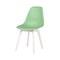 Homeroots Set of Four Mint Green and White Heavy Duty Plastic Dining Side Chairs 565189 - alternate 6