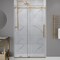 Anzzi 48in x 76in Frameless Shower Door with Sliding in Brushed Gold with Tsunami Tempered Clear Glass SD-FRLS06101BG - alternate 1