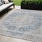 Homeroots 5' X 8' Blue And Ivory Oriental Washable Indoor Outdoor Area Rug 605104 - alternate 1