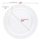 Smarty Had A Party 7.5" Clear Economy Round Plastic Appetizer/Salad Plates, 120PK 117CL-CASE - alternate 8
