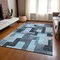 Homeroots 3' X 5' Sky Blue Denim Blue And Gray Geometric Washable Indoor Outdoor Area Rug 613235 - alternate 7