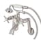 Kingston Brass Tub Wall Mount Clawfoot Tub Faucet with Hand Shower, Brushed Nickel KS289SN - alternate 1