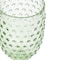Martha Stewart 6 Piece 14.2 Ounce Clear Glass Hobnail Goblet Drinkware Set in Green 120571.01 - alternate 5