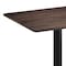Flash Furniture 30" x 24" Tabletop, Seamless Surface Technology, Dark Brown with 22x22 Black Bar Height X-Base ST-REC2430-WBR-T2222B-GG - alternate 8