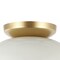 Jonathan Y Paulina 8.5" 1-Light Classic Industrial Iron LED Flush Mount, White/Gold Painting JYL1327B - alternate 10